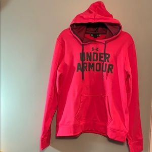 Hot pink Under Armour sweatshirt